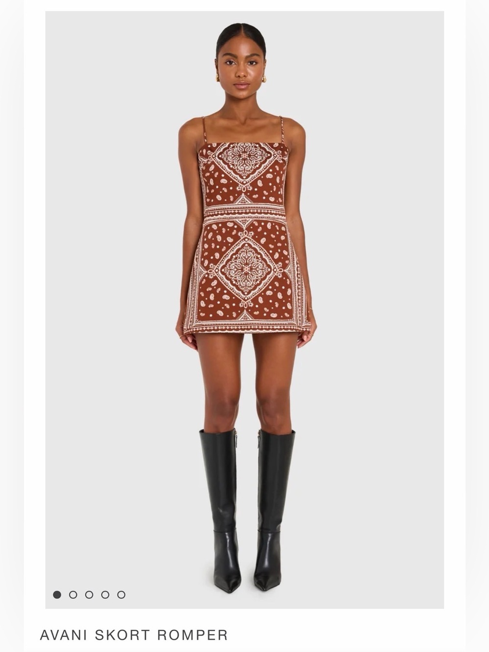 Amanda Uprichard Avani Skort Romper Montana Print Size Large